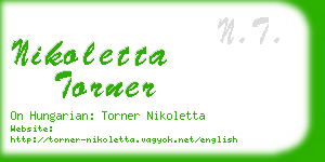 nikoletta torner business card